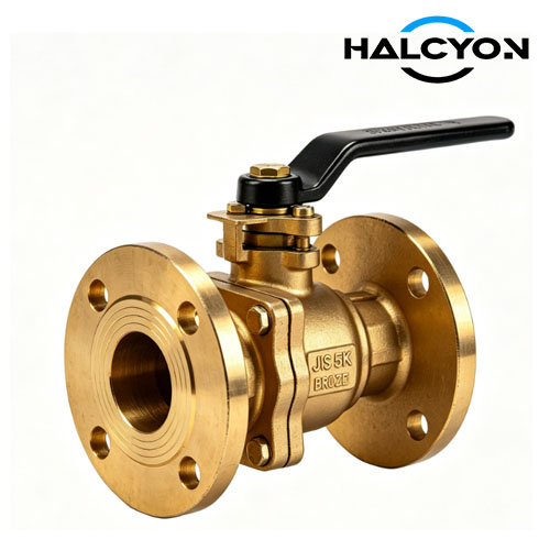 JIS 5K Cast Bronze 2 - way Ball Valve